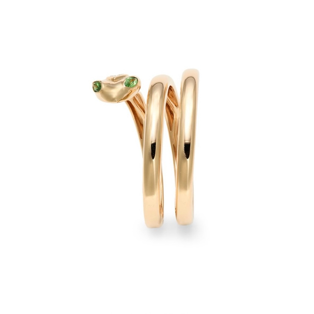 EFFY
14K Yellow Gold, Diamond & Tsavorite Snake Band Ring - Picture 4 of 6